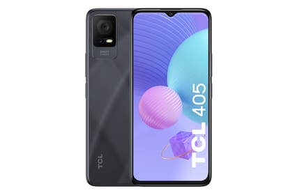 El modelo TCL 405 tiene un diseño similar a su hermano mayor, cuenta con Android 12 Go Edition, 64 GB de capacidad de almacenamiento y 2 GB de memoria RAM