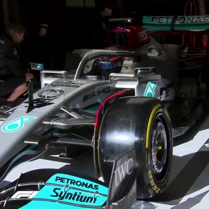 El modelo W13 de Mercedes, por debajo de lo esperado