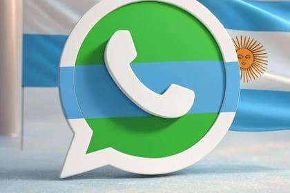 El "modo bandera argentina" de WhatsApp