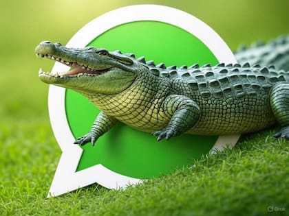 El "modo cocodrilo verde" de WhatsApp se puede generar con inteligencia artificial