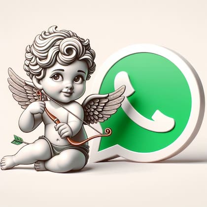 El “modo Cupido” de WhatsApp es una modificación estética que solo cambia el logo del servicio de mensajería