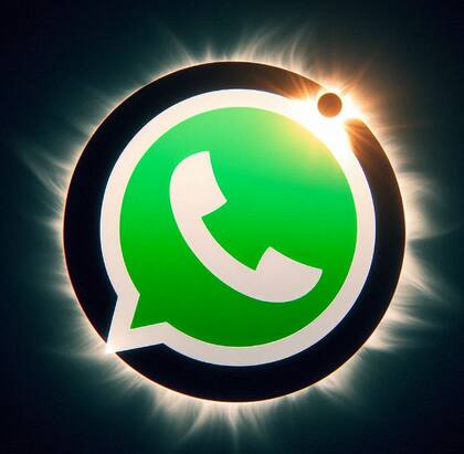 El "modo eclipse solar" de WhatsApp es una modificación estética que solo afecta el logo de la aplicación