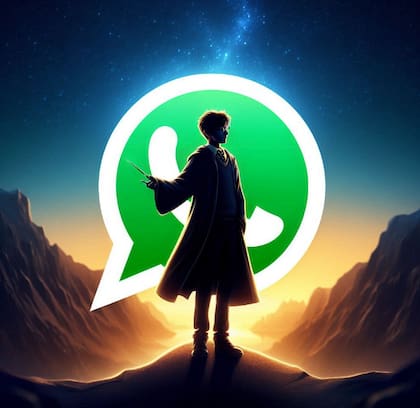 El "modo Harry Potter" es un cambio estético para el logo de WhatsApp