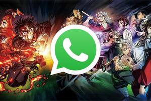 El "modo Kimetsu no Yaiba" de WhatsApp