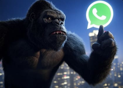 El "modo King Kong" de WhatsApp es un cambio estético que modifica el logo de la aplicación en la pantalla de inicio del celular
