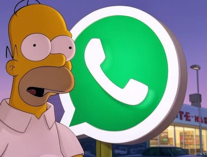El "modo Los Simpson" de WhatsApp es una modificación estética que cambia el logo de la aplicación