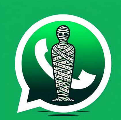 El "modo momia" de WhatsApp es un cambio estético que modifica el logo de la aplicación