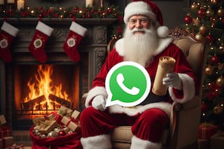 Cómo activar el “modo Papa Noel” de WhatsApp