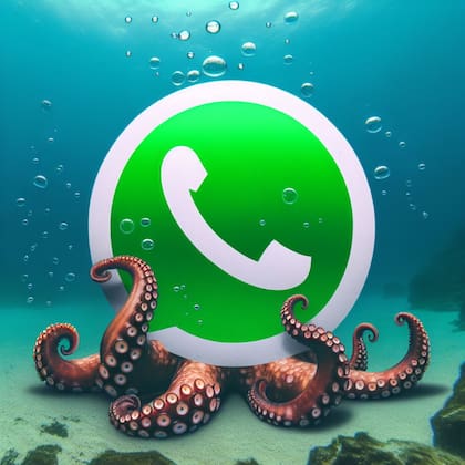 El "modo pulpo" de WhatsApp permite traer estos moluscos a la pantalla de inicio del celular