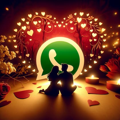 El “modo San Valentín” de WhatsApp es una modificación estética que solo cambia el logo del servicio de mensajería