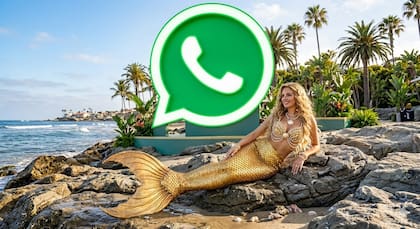 El "modo sirena dorada" de WhatsApp se puede generar con inteligencia artificial