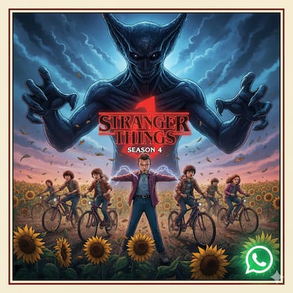 El "modo Stranger Things" para WhatsApp