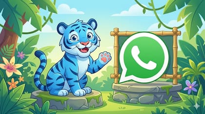 El "modo tigre azul" de WhatsApp se puede generar con inteligencia artificial