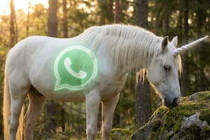 El "modo unicornio blanco" de WhatsApp
