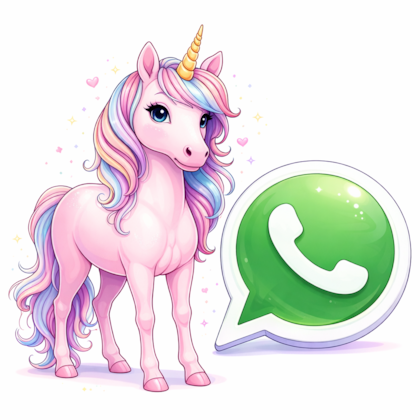 El "modo unicornio rosa" de WhatsApp se puede generar con inteligencia artificial