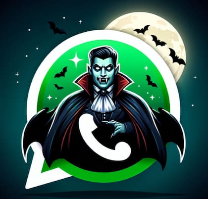 El "modo vampiro" de WhatsApp permite cambiar el logo de la aplicación por una imagen alusiva a estas criaturas