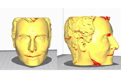 El molde en 3D del mate de Mauricio Macri