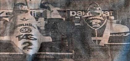 El momento clave en el GP de Las Vegas de Fórmula 1, en 1981: Piquet, a punto de superar a Reutemann y de arrebatarle el título