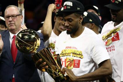 El momento de celebrar para Khawi, la gran figura de Raptors