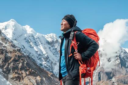 El momento de descanso de un sherpa