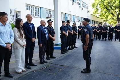 El momento de la jura del nuevo jefe de la policía en Rosario