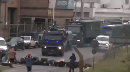 El momento de la llegada de las fuerzas federales