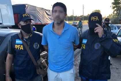 El momento del arresto de Diego Guida