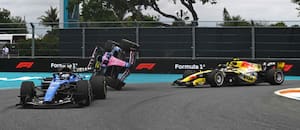 Un toque con Lawson: el accidente que dejó a Pierre Gasly afuera del Gran Premio de Miami