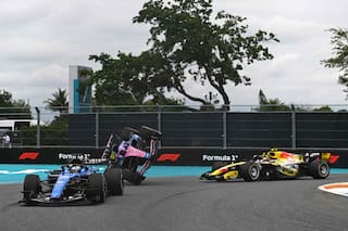 Un toque con Lawson: el accidente que dejó a Pierre Gasly afuera del Gran Premio de Miami