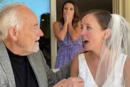 El momento en el que el hombre reconoció a su hija