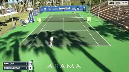 El momento en el que el juez de silla advierte a los jugadores