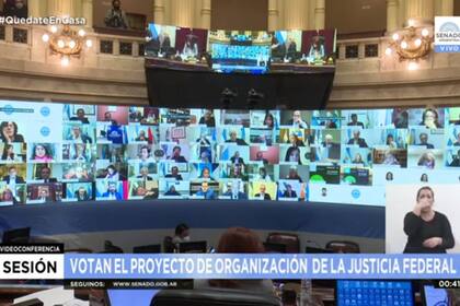 El momento en el que el Senado votó la reforma judicial