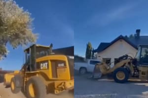 Un hombre intentó atropellar a su primo con una retroexcavadora y luego le disparó