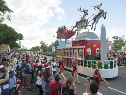 El momento más esperado: la llegada de Papá Noel