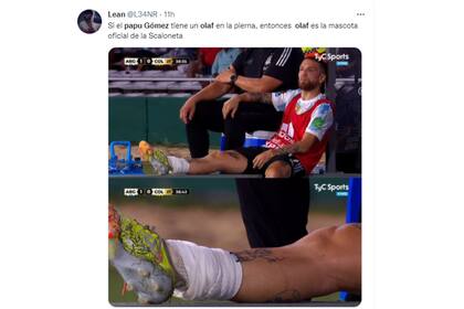El momento que se vio a través de TyC Sports durante el partido entre Argentina vs. Colombia