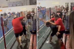 Un grupo de padres protagonizó una violenta pelea en un partido de fútbol infantil en Lanús