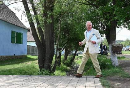 El monarca de visita en Transilvania