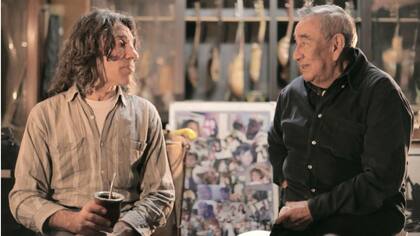 El Mono Izarrualde y Jaime Torres, durante un momento del rodaje