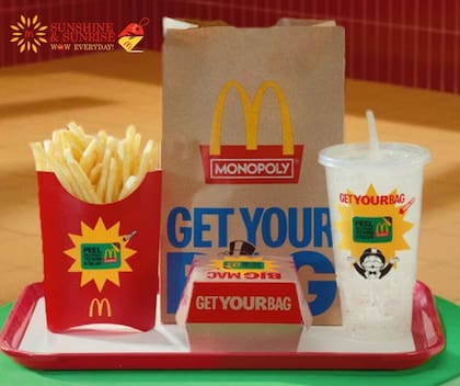 El Monopoly de McDonald’s estará disponible del 6 de octubre al 2 de noviembre (Instagram/@wow2shinemcd)