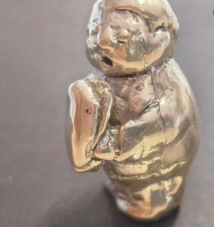 El monumento al "Sánguche de milanesa" también tuvo su versión souvenir