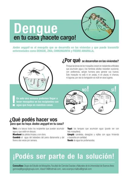 Las medidas de prevención del Grupo Estudio del Mosquito de la UBA