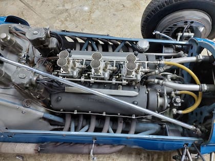El motor de la Ferrari restaurado por Horacio Purriños