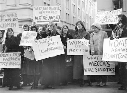 El Movimiento de Liberación de las Mujeres, contra el concurso Miss Mundo en 1970