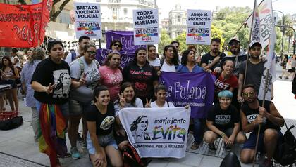 El Movimiento Evita y el MST apoyaron la protesta