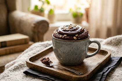 El mugcake es un tipo de bizcochuelo hecho en el microondas y que queda listo en solo 4 minutos