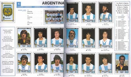 El Mundial 1978 fue la primera estrella para la selección argentina y Panini apenas falló en un nombre