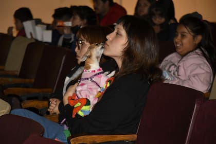 El municipio de Escobar adaptó la sala del cine para que los perros y sus dueños puedan disfrutar de la función
