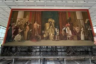 La curiosa historia del mural que adorna un emblemático edificio del centro porteño