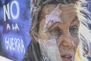 El impactante mural de un argentino que pide terminar con la guerra entre Rusia y Ucrania