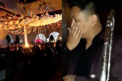 El músico se puso a llorar cuando descubrió que estaba en la boda de su ex